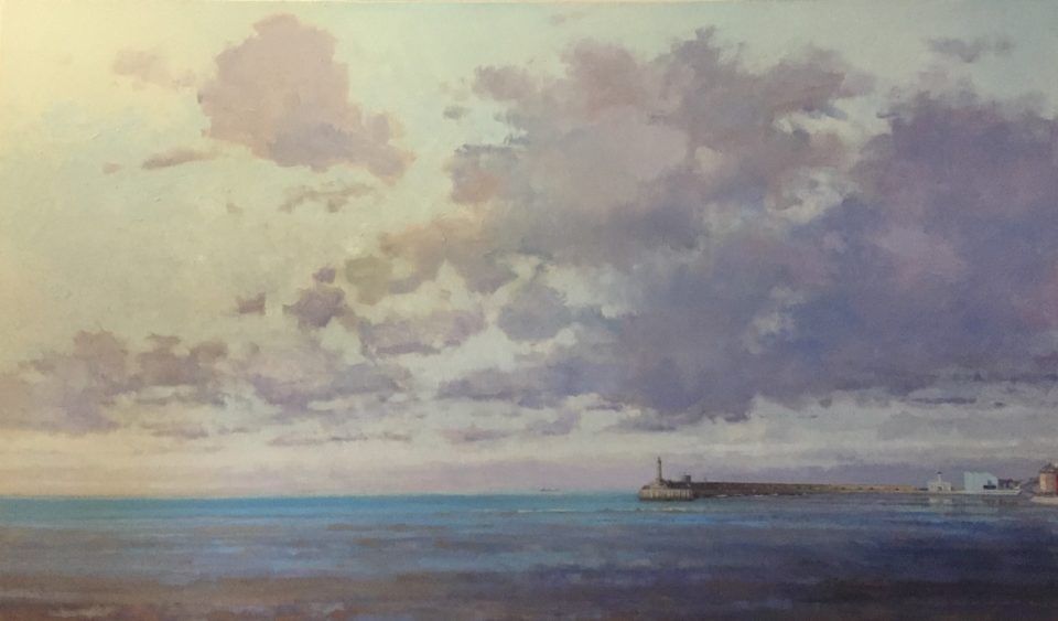 Margate Harbour - Purple Clouds 109cm x 63.5cm