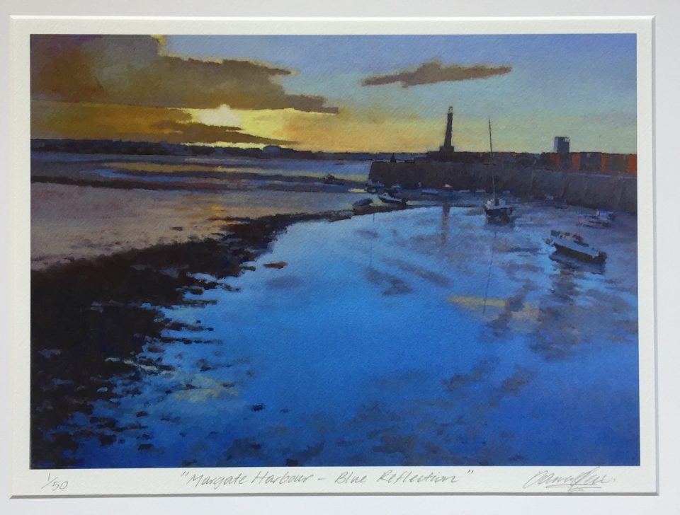 margate-harbour-blue-reflection-print-36-7cm-x-26cm