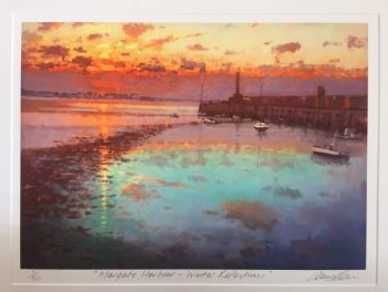 Margate Harbour – Winter Reflections