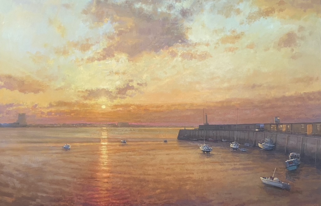 Margate Harbour – Yellow Sunset