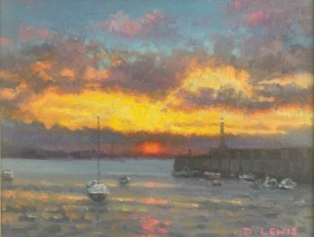 Margate Harbour – Red Sunset