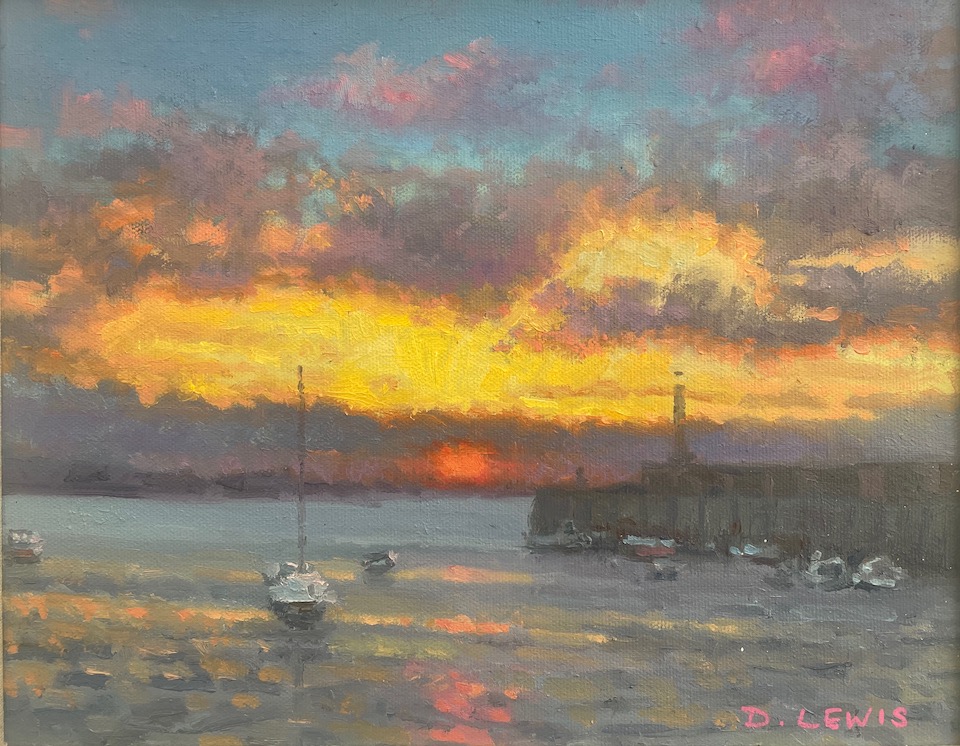 Margate Harbour – Red Sunset